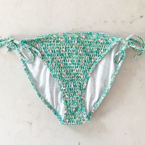 Xhilaration floral tie up sides bikini bottoms